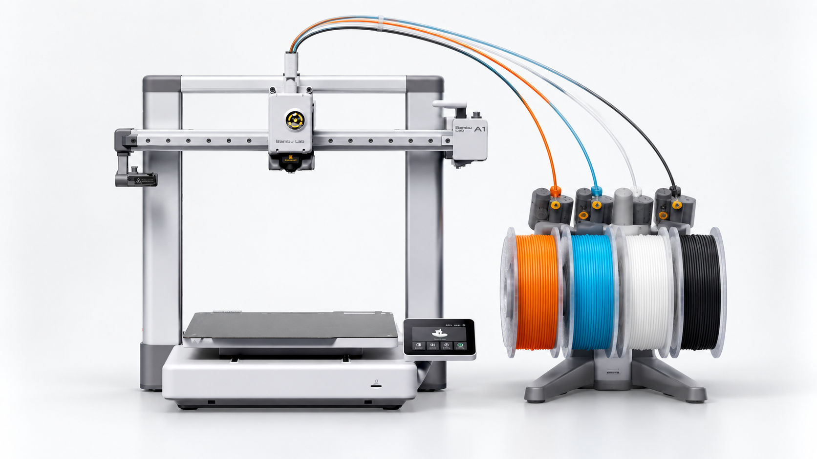 Impressora 3D com kit de quatro filamentos